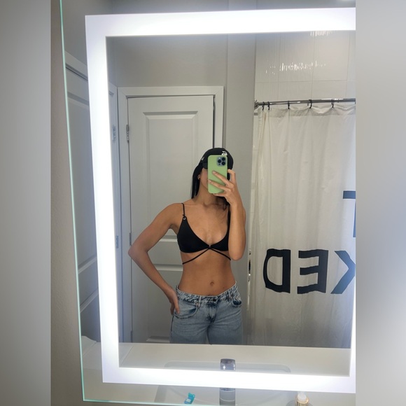 ThatsSoFetch Black Crop Top - Picture 1 of 5